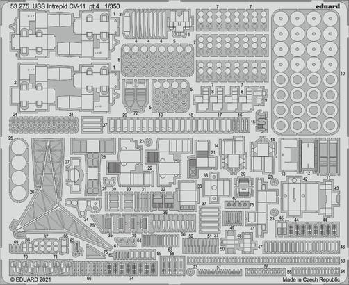 ED53275 Eduard 1/350 USS Intrepid CV-11 pt.4 Photo etched parts