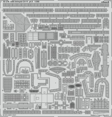 ED53276 Eduard 1/350 USS Intrepid CV-11 pt.5 Photo Etch Set [53276] Eduard