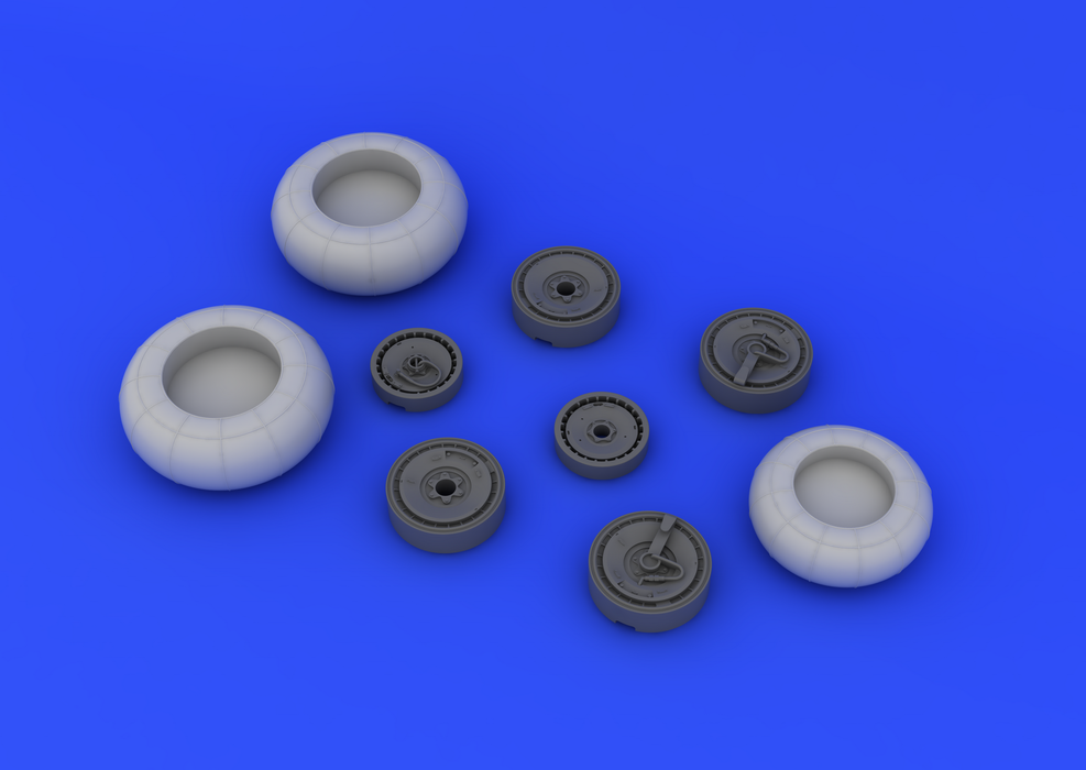 ED632042 Eduard 1/32 Do 335B wheels Brassin Model Kit Accessory (Hong Kong Models) Eduard
