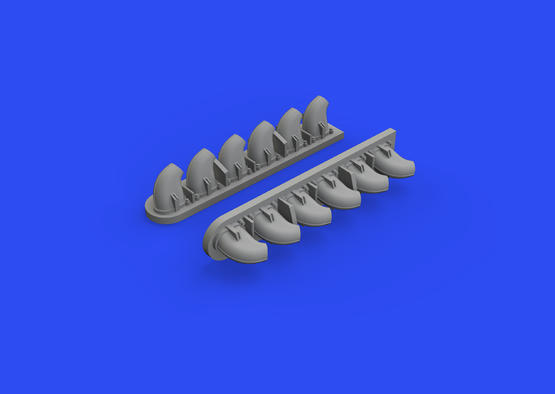 ED632161 Eduard 1/32 P-40E exhaust stacks Brassin for Trumpeter