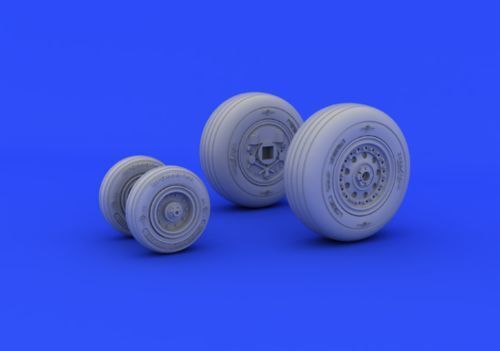 ED648253 Eduard 1/48 F-4j wheels (Academy) Eduard