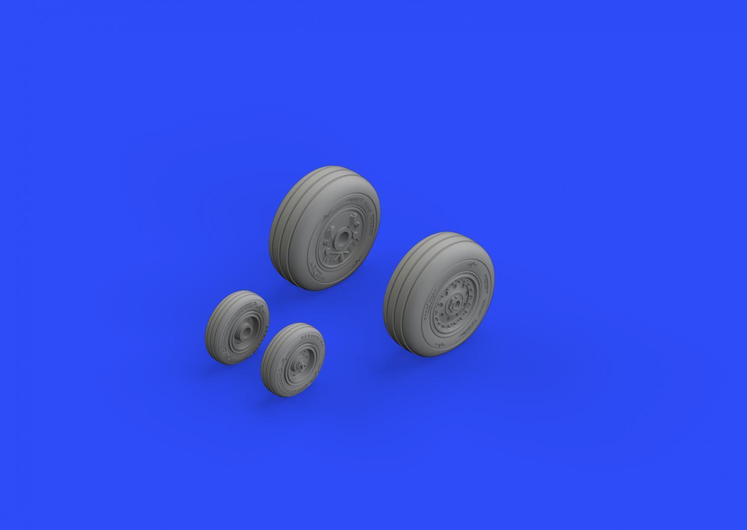 ED648313 Eduard 1/48 F-4J Wheels Eduard