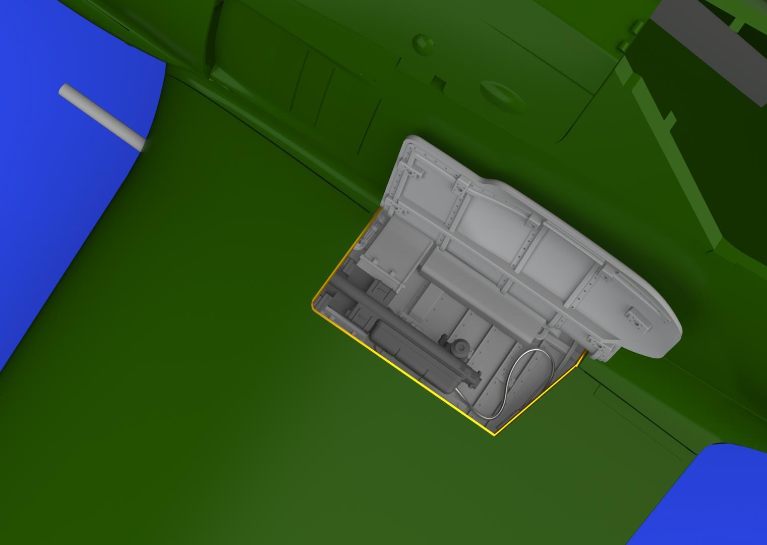 ED648356 Eduard 1/48 Fw 190A wingroot gun bays Brassin Photo-etch set (Eduard) Eduard