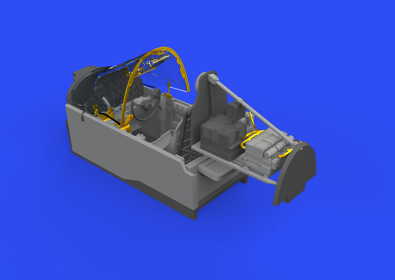 ED648544 Eduard 1/48 P-38F cockpit Brassin (Tamiya) Eduard