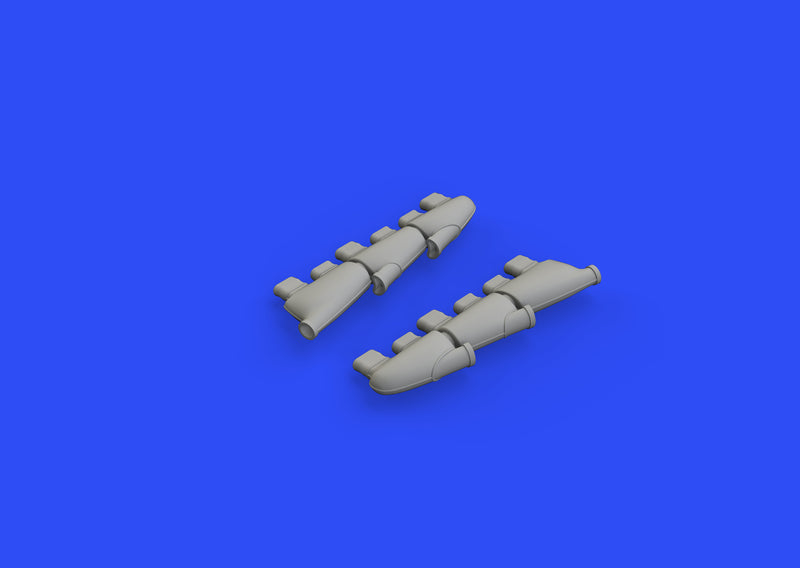 ED648580 Eduard 1/48 Spitfire Mk.I exhaust stacks Brassin