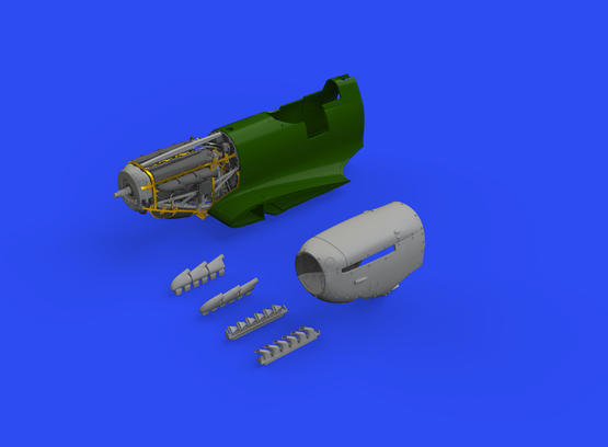 ED648640 Eduard 1/48 Spitfire Mk.V engine Brassin Eduard