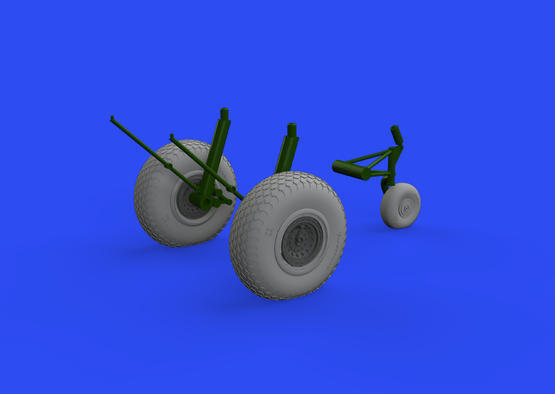 ED648642 Eduard 1/48 B-17 wheels cross tread Brassin Eduard