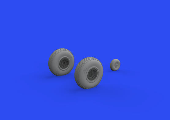ED648643 Eduard 1/48 B-17 wheels block tread Brassin Eduard