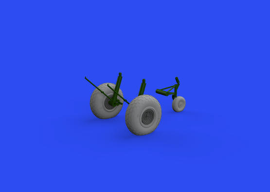 ED648644 Eduard 1/48 B-17 Wheels Oval Tread Brassin Eduard