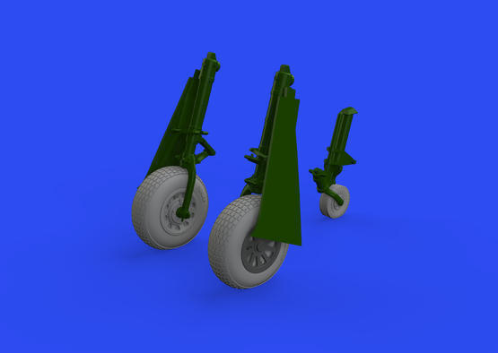 ED648647 Eduard 1/48 P-51D wheels block tread 2 Brassin Eduard