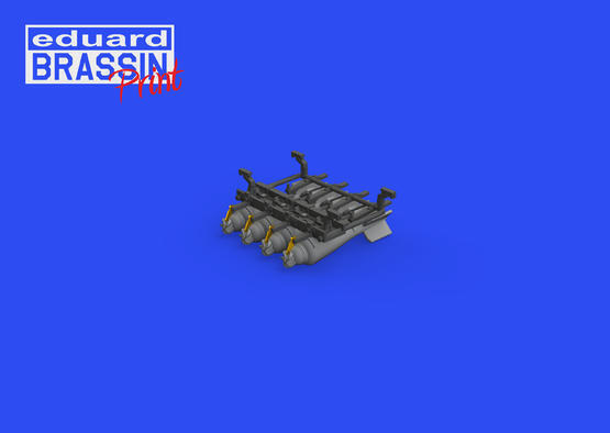 ED648662 Eduard 1/48 Sopwith Camel 20lb bomb carrier PRINT Brassin Eduard