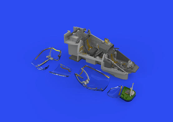 ED648696 Eduard 1/48 Mi-24V cockpit Brassin for Zvezda [648696] Eduard