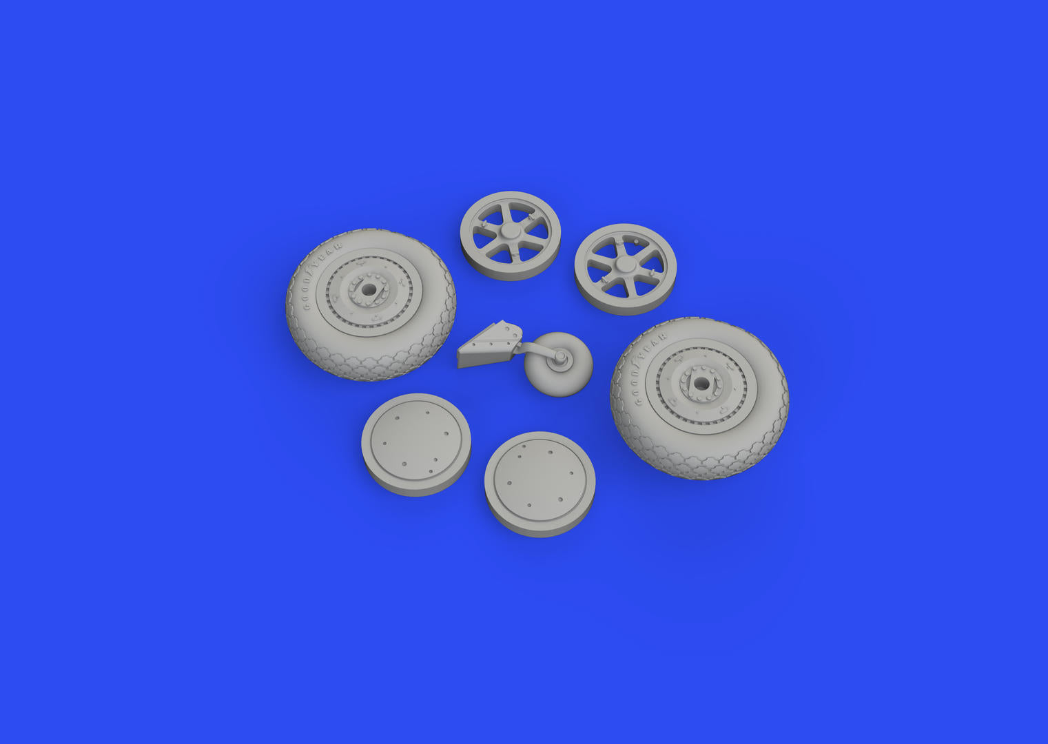 ED648713 Eduard 1/48 SBD-5 wheels Brassin for Revell [648713] Eduard