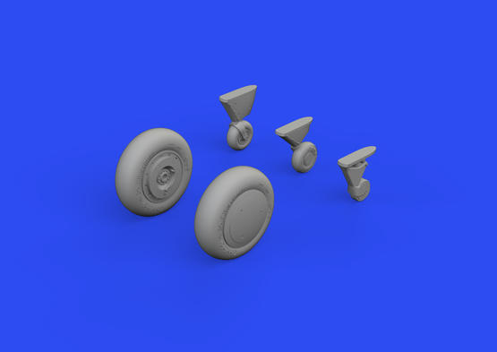 ED648767 Eduard 1/48 F4F-3 Wildcat wheels early [648767] Eduard