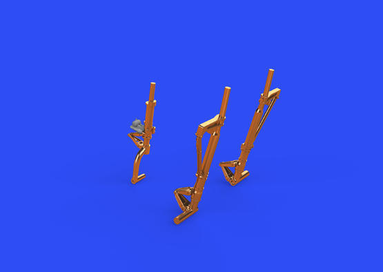 ED648784 Eduard 1/48 P-38J Lightning undercarriage legs Bronze [648784] Eduard