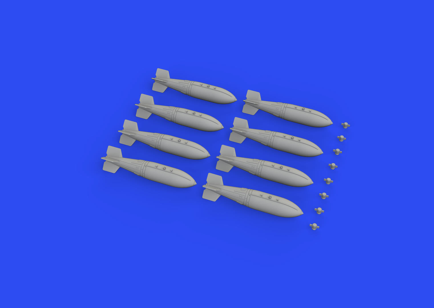 ED672277 Eduard 1/72 British 1000lb retarded bombs Brassin [672277] Eduard