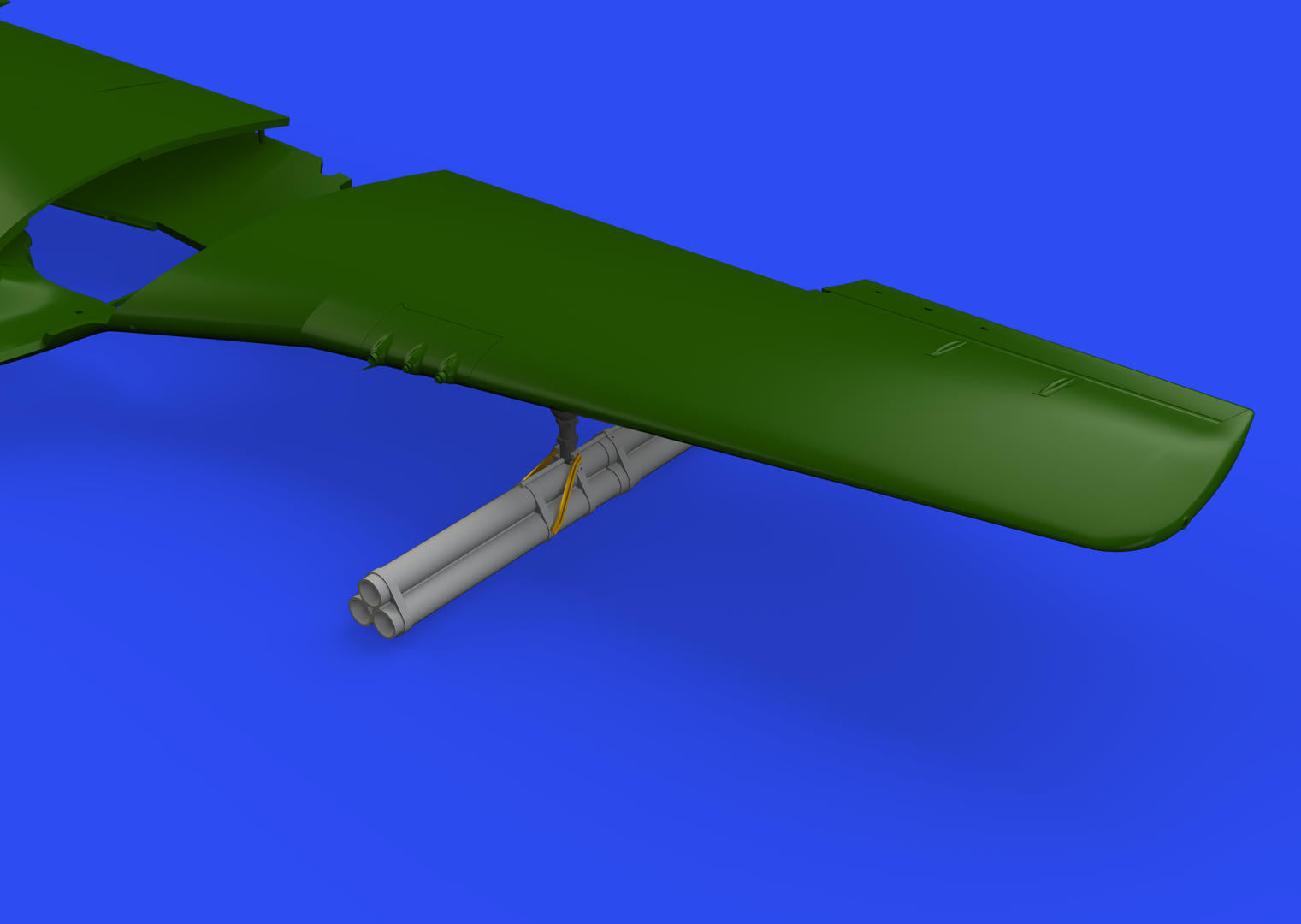 ED672281 Eduard 1/72 P-51B/C (Arma Hobby) Bazooka Rocket Launcher Brassin [672281] Eduard