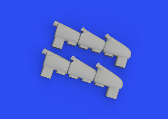 ED672301 Eduard 1/72 Hurricane Mk.I exhaust stacks Brassin [672301] Eduard