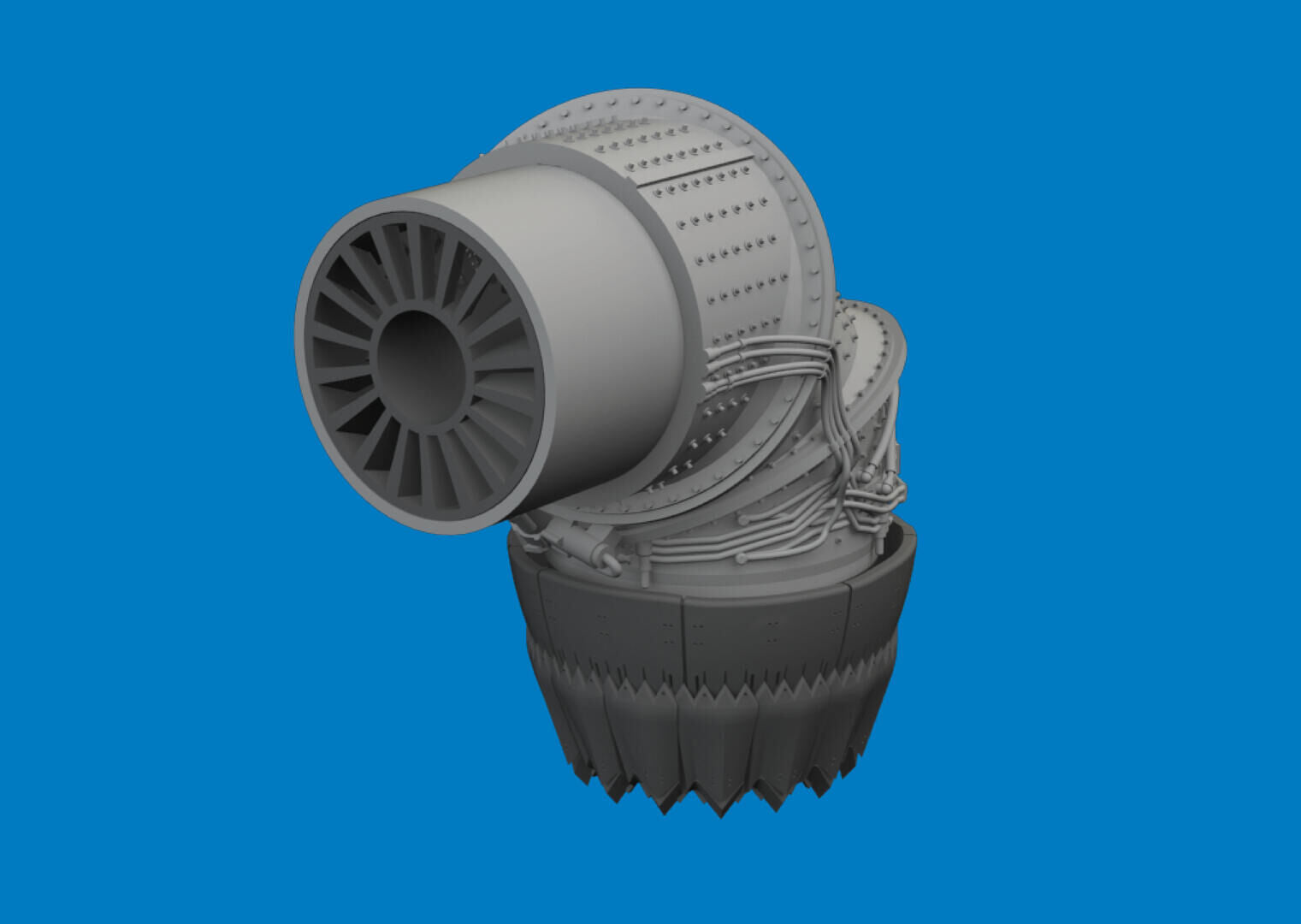 Eduard 1/72 F-35B Exhaust Nozzle PRINT Brassin Set for Tamiya