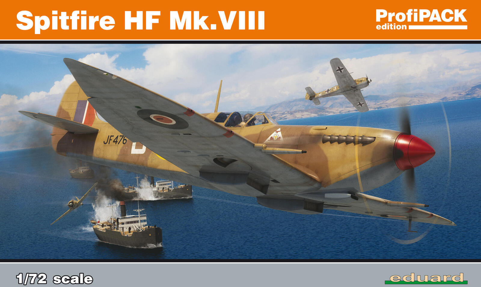 ED70129 Eduard 1/72 Spitfire HF Mk.VIII Plastic Model Kit Eduard