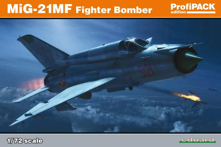 ED70142 Eduard 1/72 MiG-21MF Fighter-Bomber Profipack Plastic Model Kit Eduard