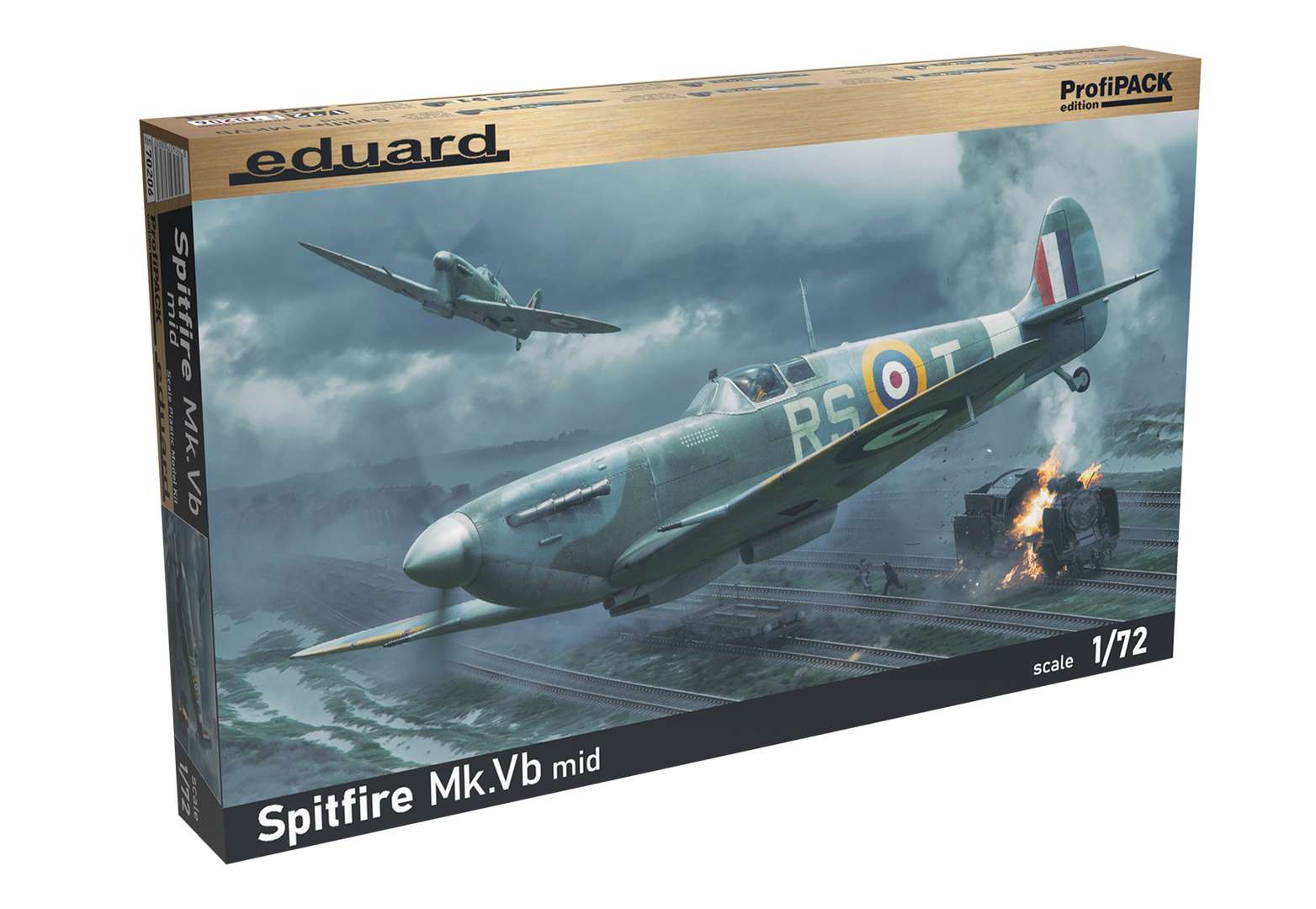 Eduard 1/72 Spitfire Mk.Vb mid Plastic Model Kit