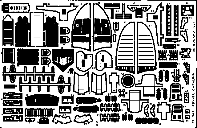 ED72242 Eduard 1/72 PBY-5A Catalina Photo Etched Set (Academy) [72242] Eduard