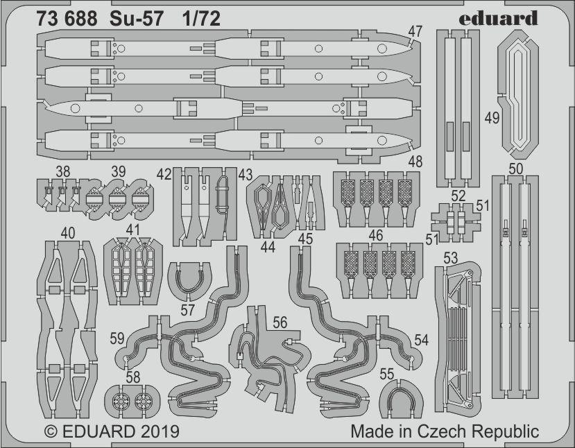 Eduard 1/72 Su-57 Photo etched parts