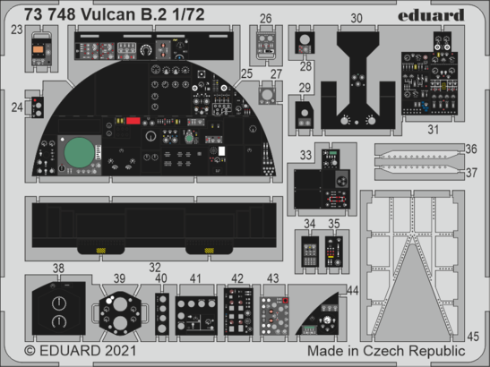 ED73748 Eduard 1/72 Vulcan B.2 Photo etched parts Eduard