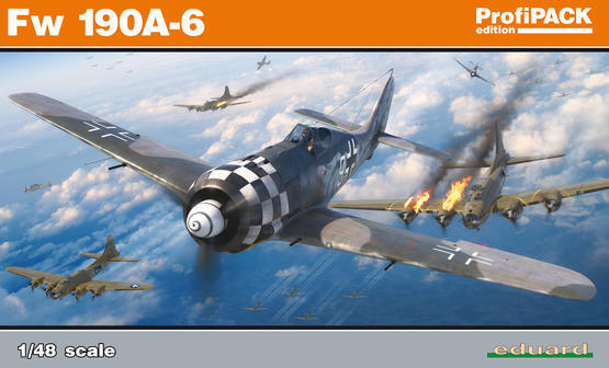 ED82148 Eduard 1/48 Fw 190A-6 Plastic Model Kit Eduard