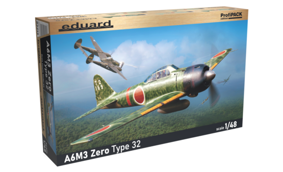 ED82213 Eduard 1/48 A6M3 Zero Type 32 Profipack Plastic Model Kit [82213] Eduard