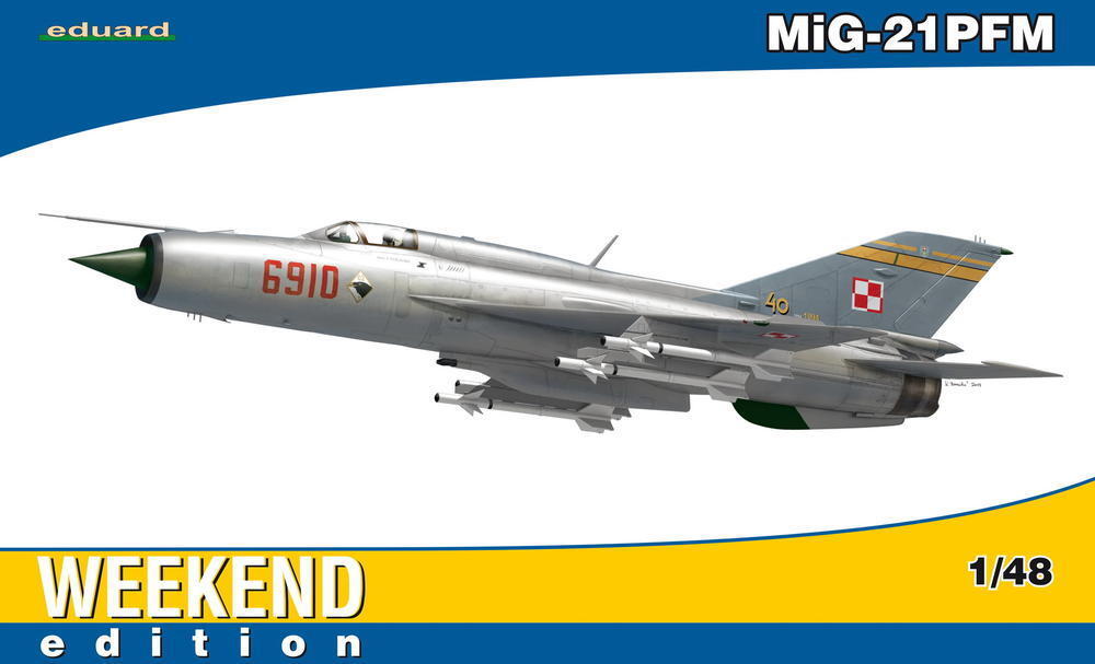 ED84124 Eduard 1/48 MiG-21PFM Plastic Model Kit Eduard