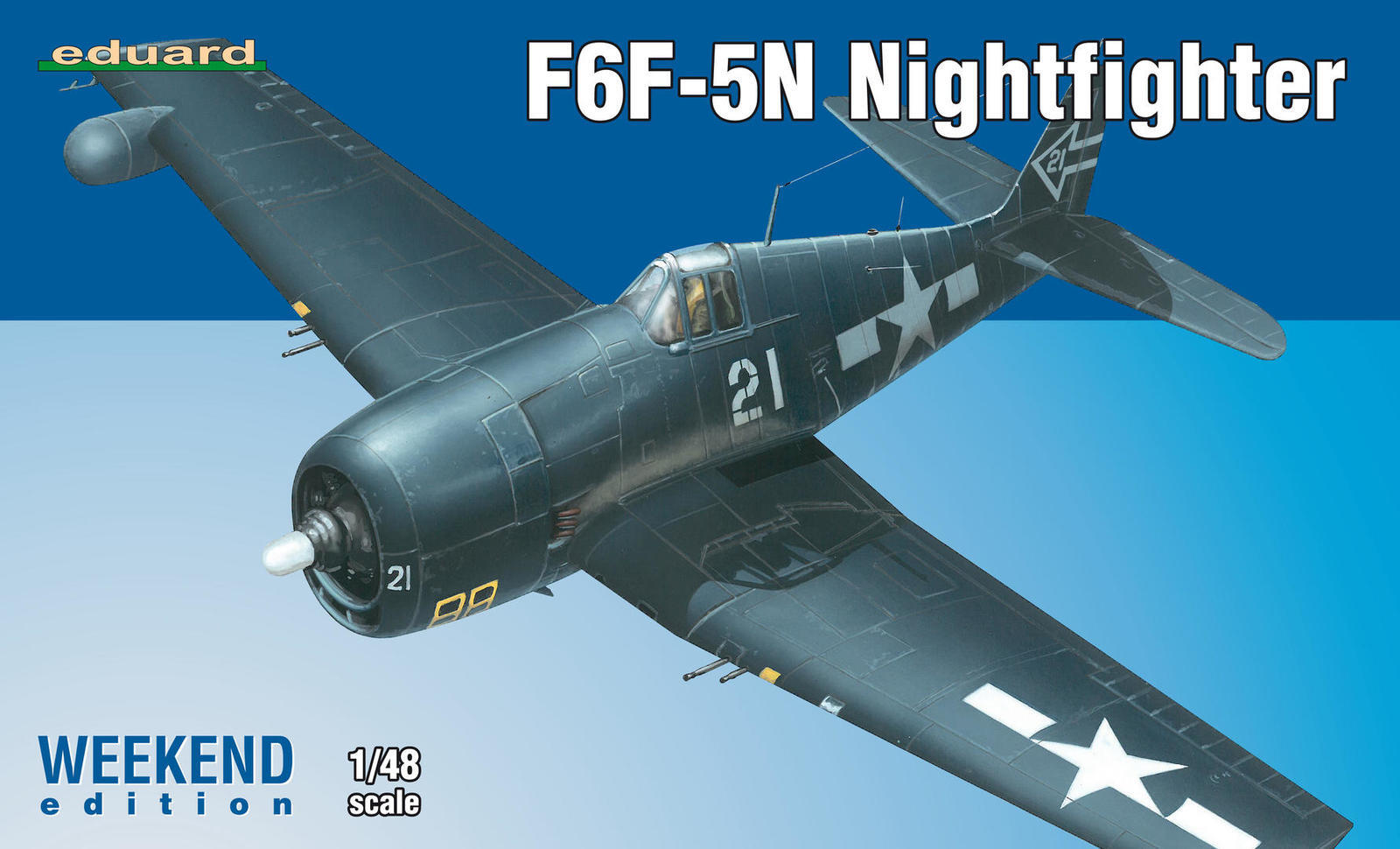 ED84133 Eduard 1/48 F6F-5N Nightfighter Plastic Model Kit Eduard