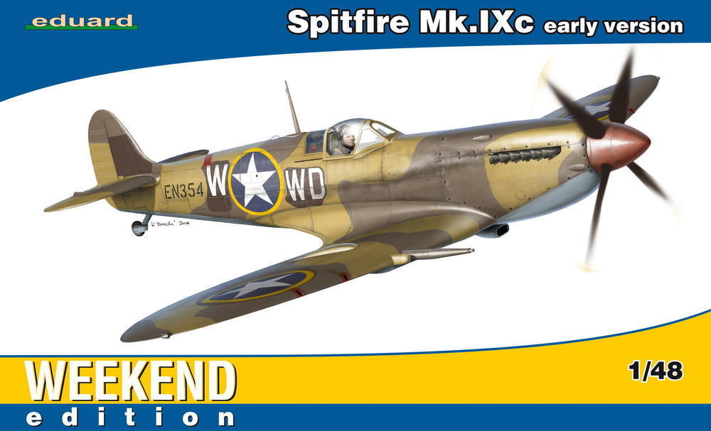 ED84137 Eduard 1/48 Spitfire Mk.IXc early version Plastic Model Kit Eduard