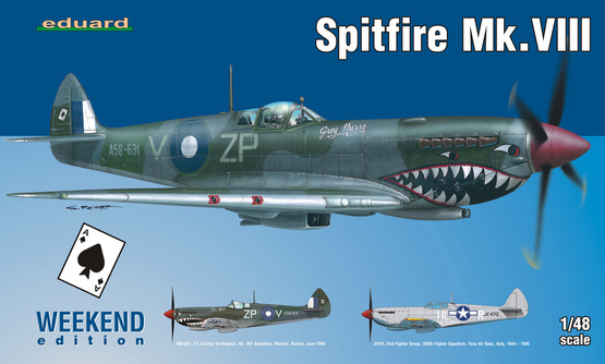 ED84139 Eduard 1/48 Spitfire Mk.VIII Plastic Model Kit *Aus Decals* Eduard