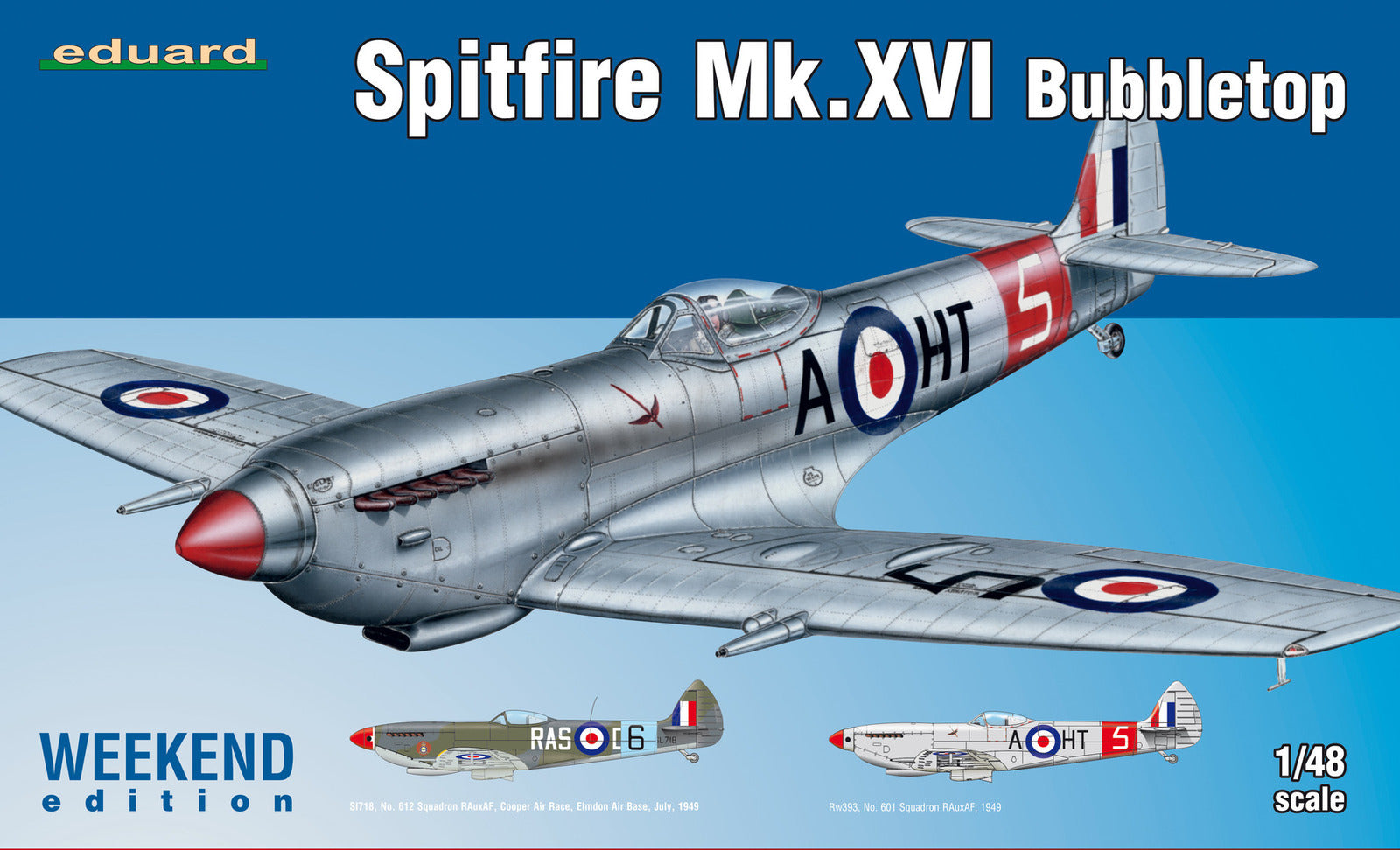 ED84141 Eduard 1/48 Spitfire Mk.XVI Bubbletop Plastic Model Kit Eduard
