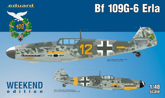 ED84142 Eduard 1/48 Bf 109G-6 Erla Plastic Model Kit Eduard