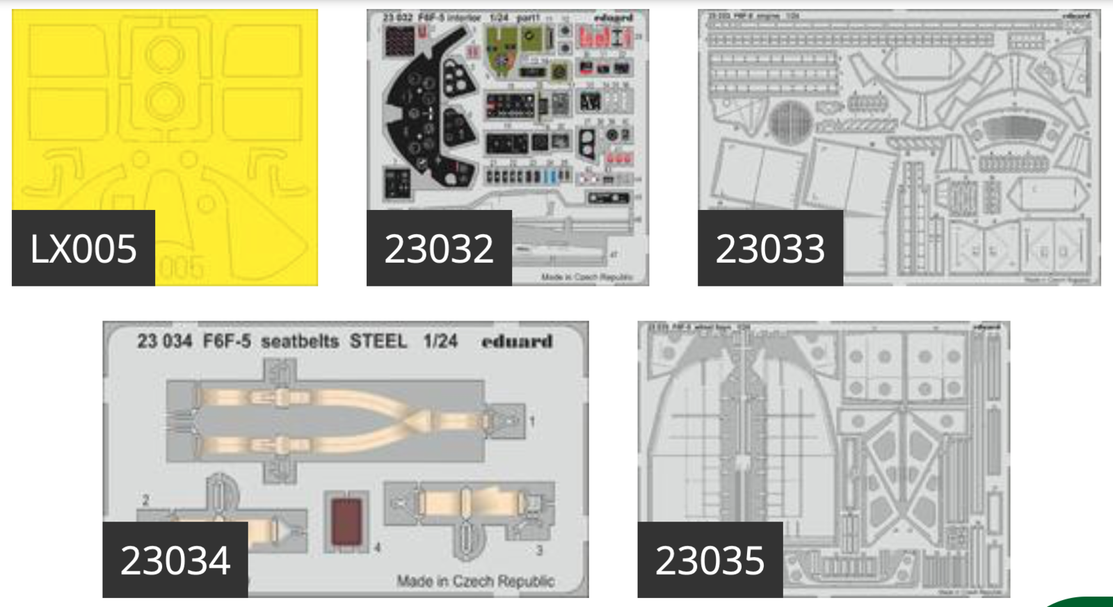 EDBIG2404 Eduard 1/24 F6F-5 (Airfix) Eduard