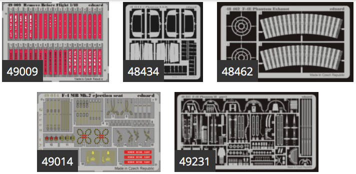 EDBIG4809 Eduard 1/48 F-4E petch set (HASEGAWA) Eduard
