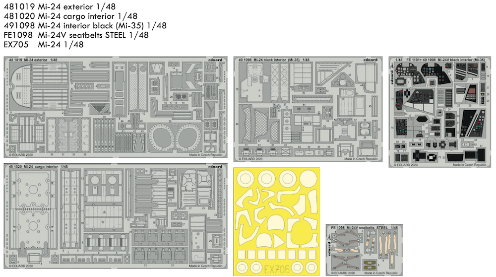 EDBIG49261 Eduard 1/48 Mi-24 black interior (Mi-35) Big Ed Eduard