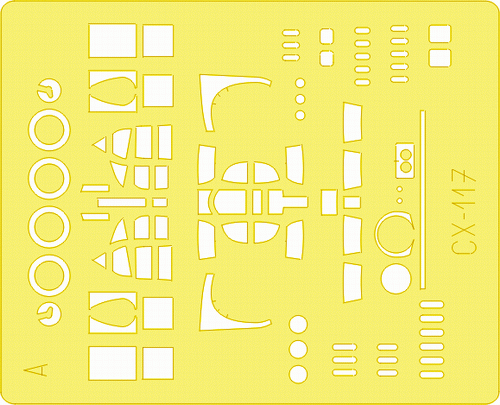 EDCX117 Eduard 1/72 Lancaster B Mk. I/Mk. III Mask for Hasegawa Kit [CX117] Eduard