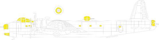 EDCX629 Eduard 1/72 Stirling Mk. III Masks [CX629] Eduard