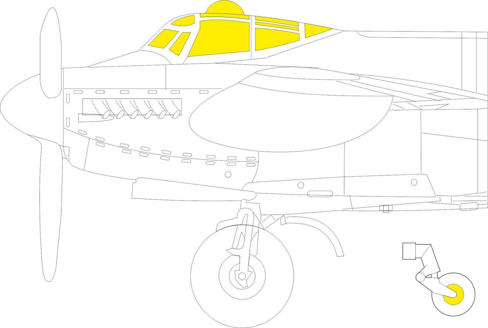Eduard 1/72 Mosquito PR.XVI Mask