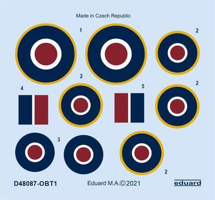 EDD48087 Eduard 1/48 Tempest Mk.II roundels Decals Eduard