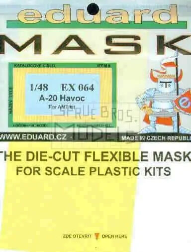 Eduard 1/48 A-20G (AMT, Italeri, Revell) Mask
