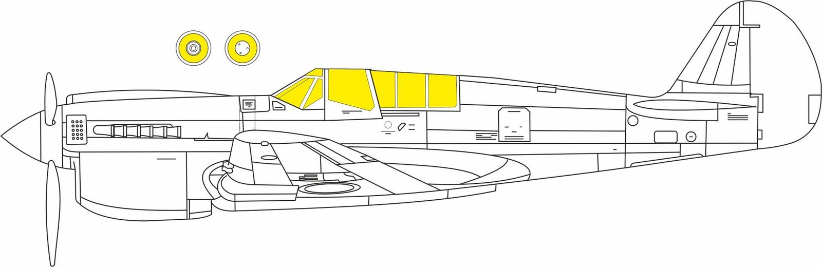 Eduard 1/48 P-40N Mask