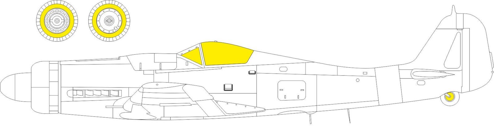Eduard 1/48 Fw 190D-9 Mask Set for Miniart