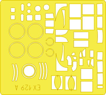 EDEX129 Eduard 1/48 Lancaster Mask Set (Tamiya) Eduard