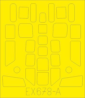 EDEX678 Eduard 1/48 B-17G Mask Eduard