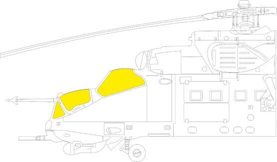 EDEX799 *DISC* Eduard 1/48 Mi-24P TFace Mask Eduard